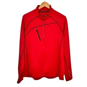 Sunice Mens Alexander SuperliteFX Stretch Thermal Half-Zip Pullover Sz Large Red